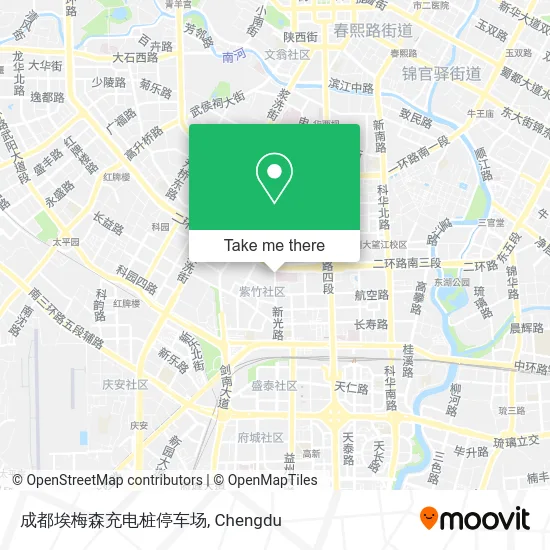成都埃梅森充电桩停车场 map