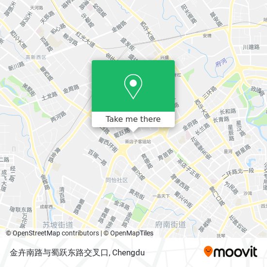 金卉南路与蜀跃东路交叉口 map