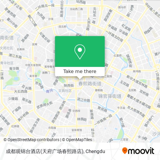 成都观锦台酒店(天府广场春熙路店) map