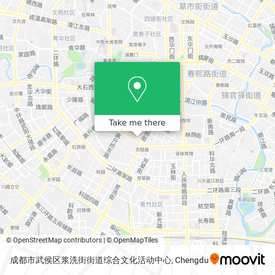 成都市武侯区浆洗街街道综合文化活动中心 map