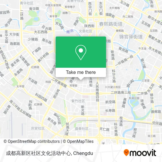 成都高新区社区文化活动中心 map