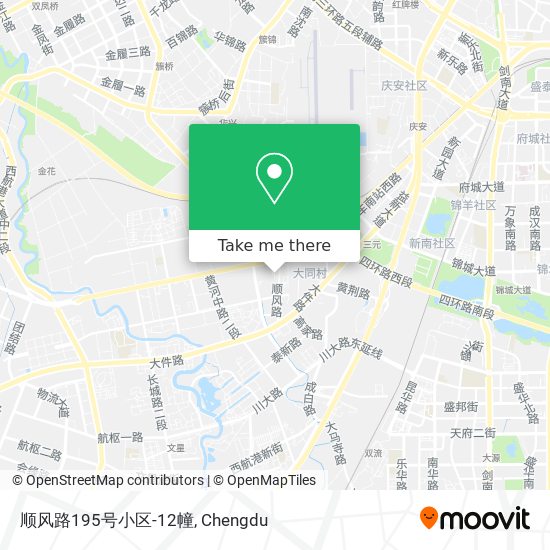 顺风路195号小区-12幢 map