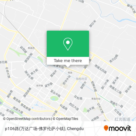 p106路(万达广场-佛罗伦萨小镇) map