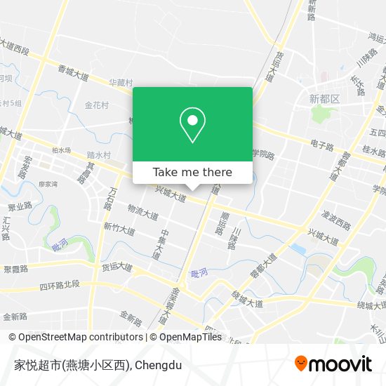 家悦超市(燕塘小区西) map