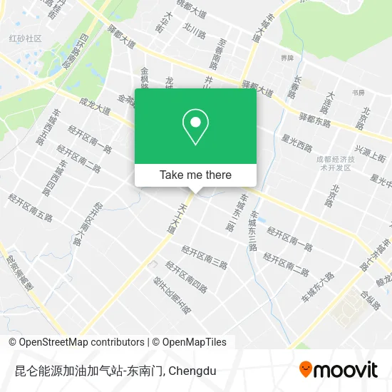 昆仑能源加油加气站-东南门 map