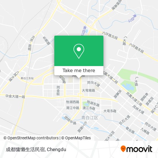 成都慵懒生活民宿 map