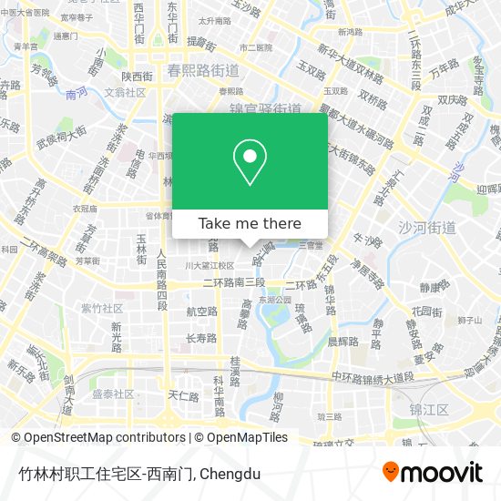 竹林村职工住宅区-西南门 map