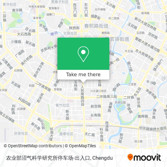 农业部沼气科学研究所停车场-出入口 map