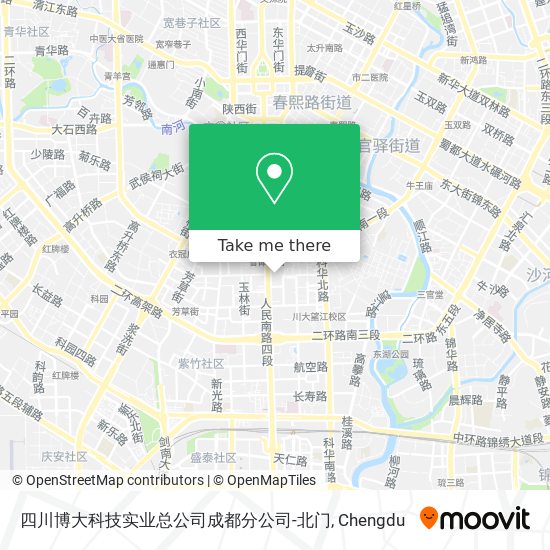 四川博大科技实业总公司成都分公司-北门 map