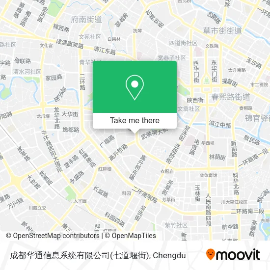 成都华通信息系统有限公司(七道堰街) map