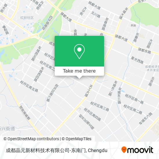 成都晶元新材料技术有限公司-东南门 map
