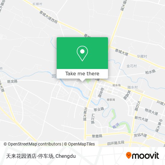 天来花园酒店-停车场 map