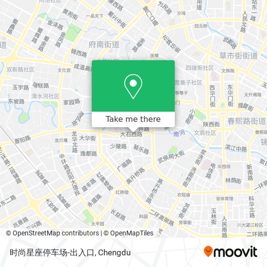 时尚星座停车场-出入口 map
