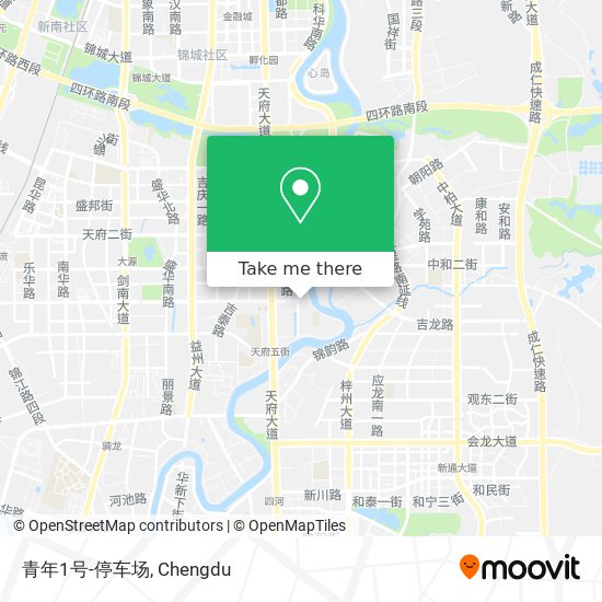 青年1号-停车场 map