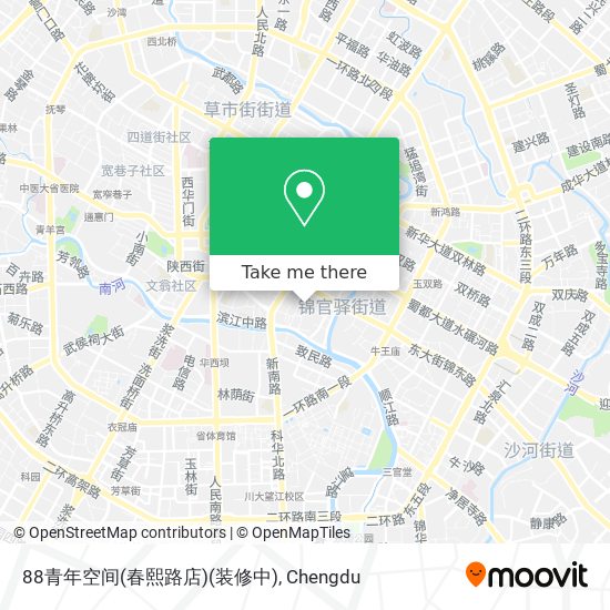 88青年空间(春熙路店)(装修中) map