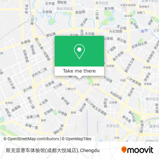 斯克雷赛车体验馆(成都大悦城店) map