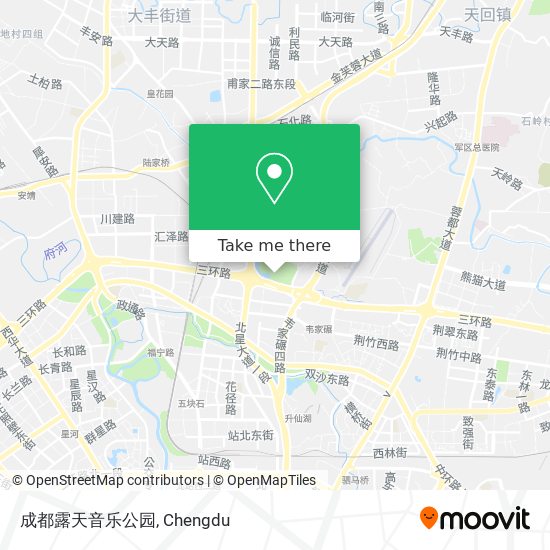 成都露天音乐公园 map