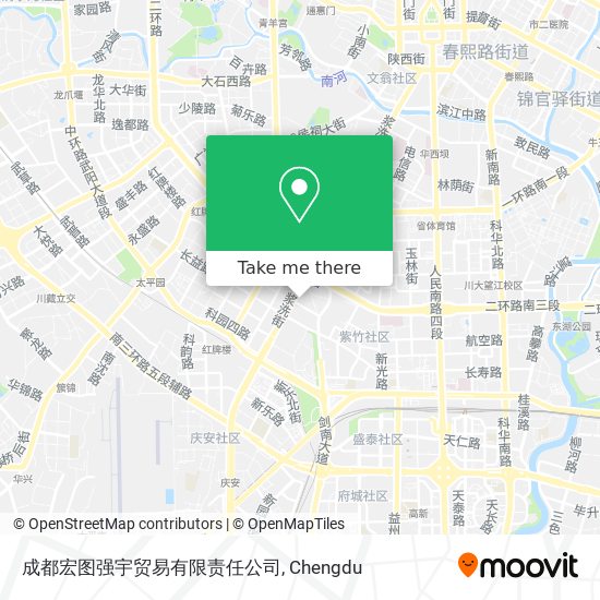 成都宏图强宇贸易有限责任公司 map