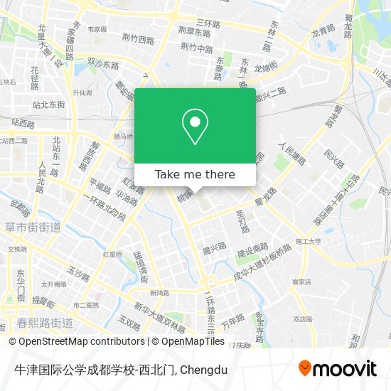 牛津国际公学成都学校-西北门 map