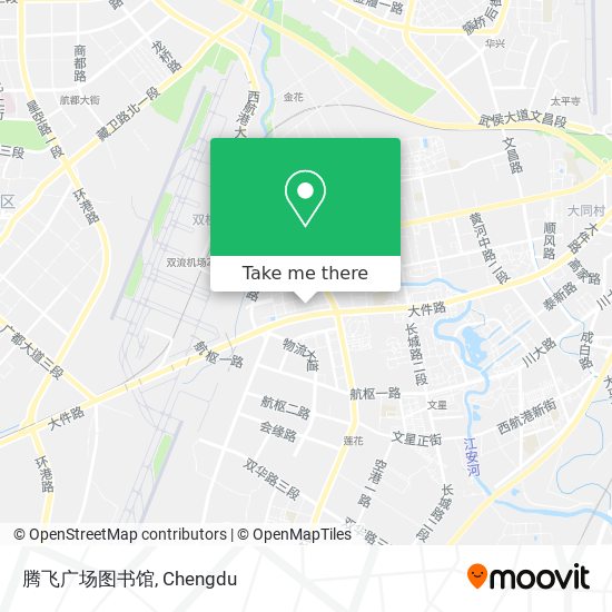 腾飞广场图书馆 map