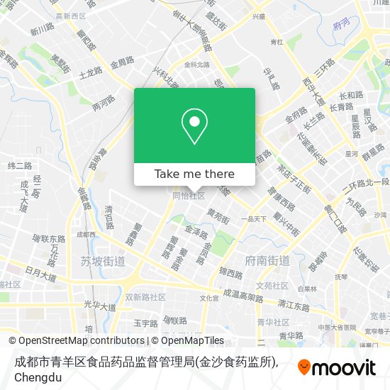 成都市青羊区食品药品监督管理局(金沙食药监所) map