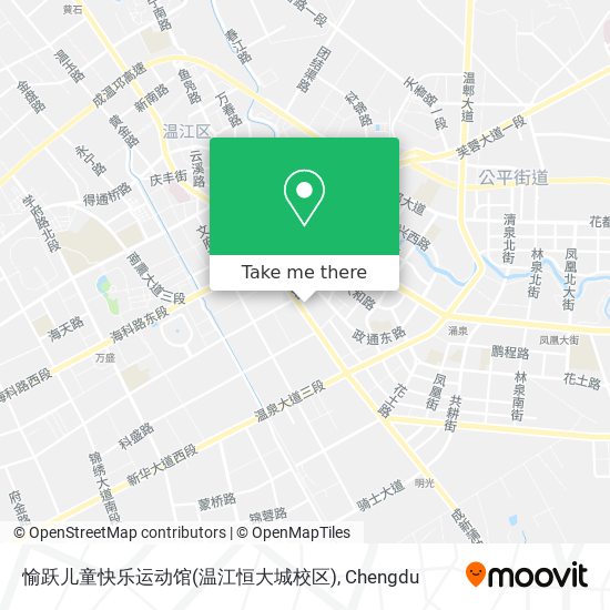 愉跃儿童快乐运动馆(温江恒大城校区) map