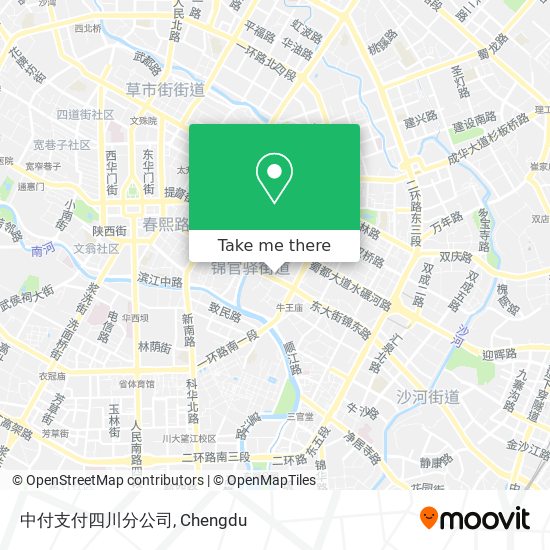 中付支付四川分公司 map