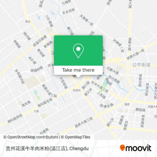 贵州花溪牛羊肉米粉(温江店) map