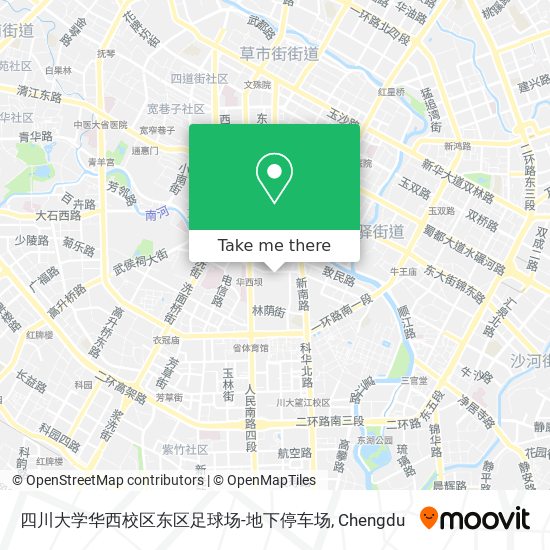 四川大学华西校区东区足球场-地下停车场 map