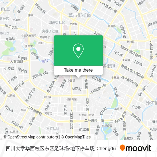 四川大学华西校区东区足球场-地下停车场 map