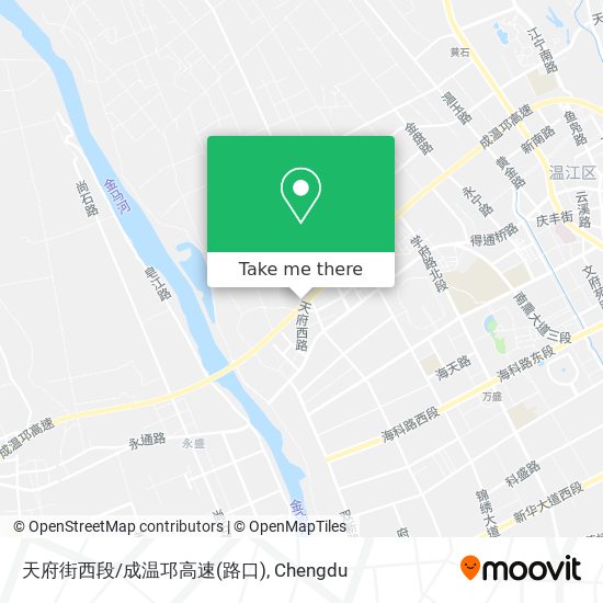 天府街西段/成温邛高速(路口) map