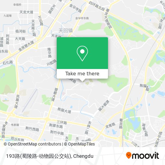 193路(蜀陵路-动物园公交站) map