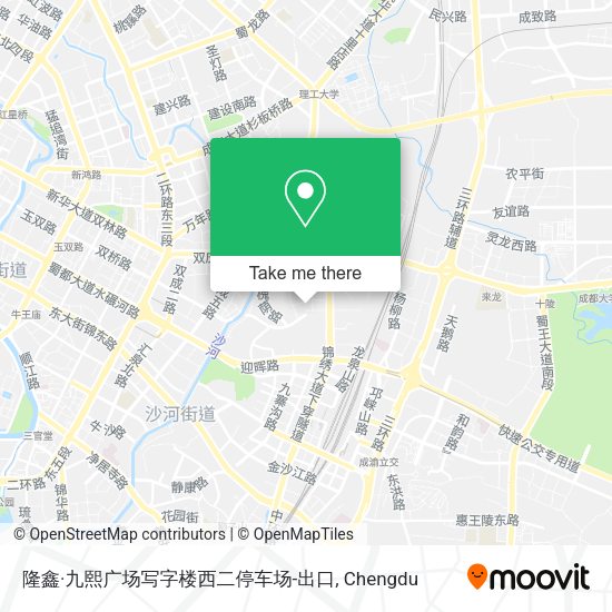 隆鑫·九熙广场写字楼西二停车场-出口 map