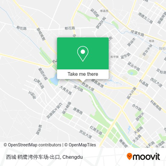 西城·鸥鹭湾停车场-出口 map