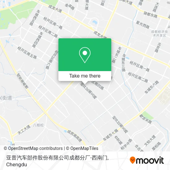 亚普汽车部件股份有限公司成都分厂-西南门 map