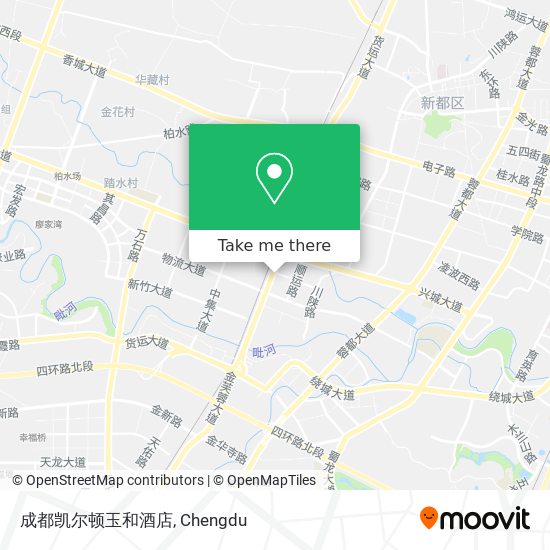 成都凯尔顿玉和酒店 map