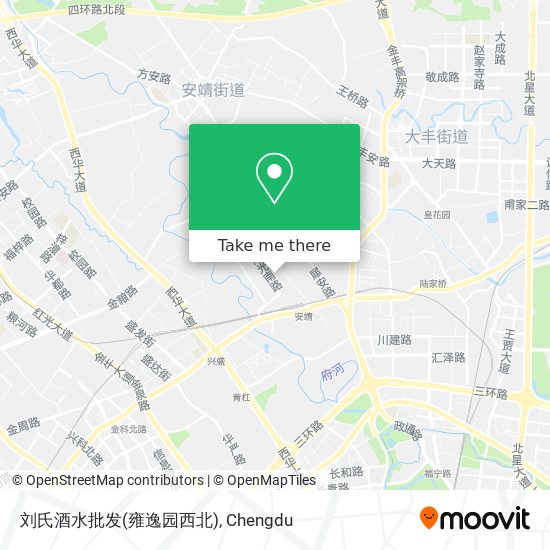 刘氏酒水批发(雍逸园西北) map