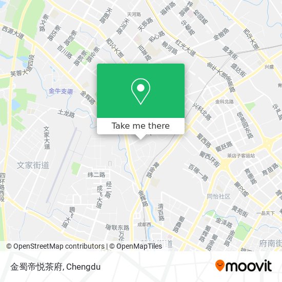 金蜀帝悦茶府 map
