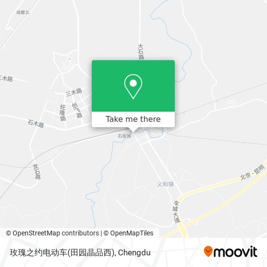 玫瑰之约电动车(田园晶品西) map