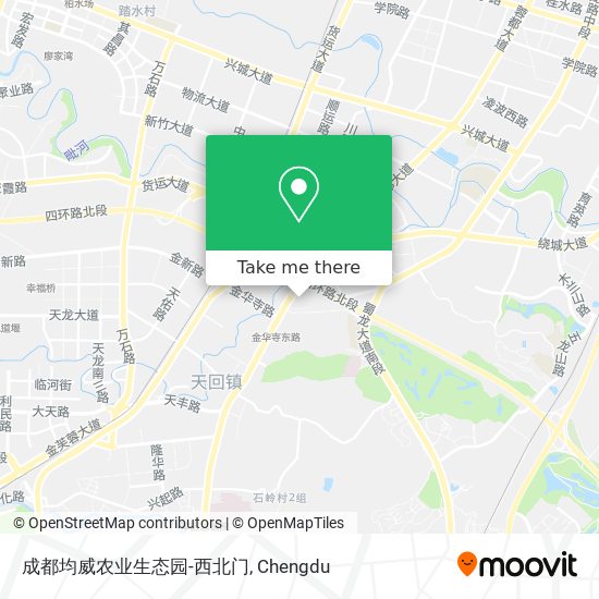 成都均威农业生态园-西北门 map