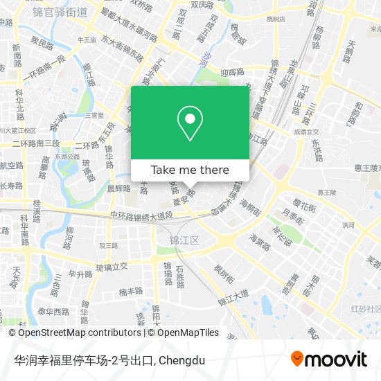 华润幸福里停车场-2号出口 map