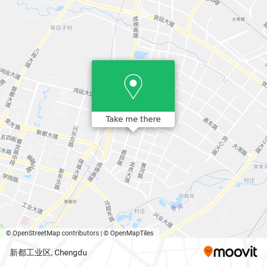 新都工业区 map