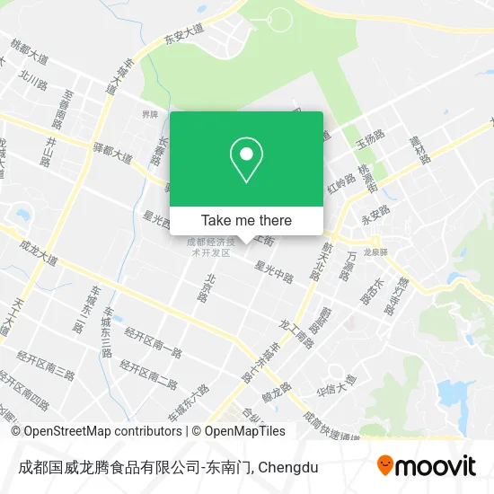 成都国威龙腾食品有限公司-东南门 map