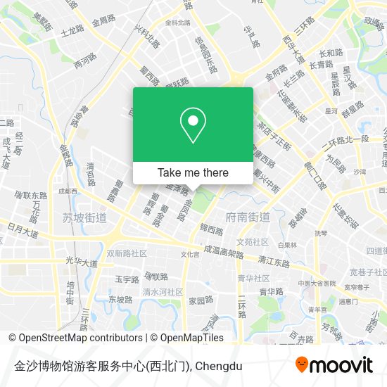 金沙博物馆游客服务中心(西北门) map