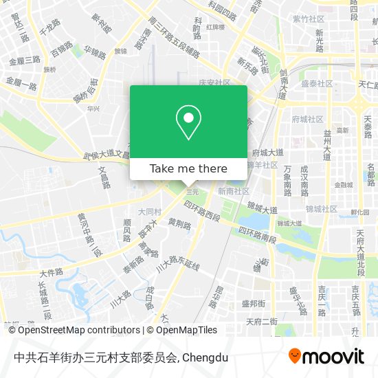 中共石羊街办三元村支部委员会 map