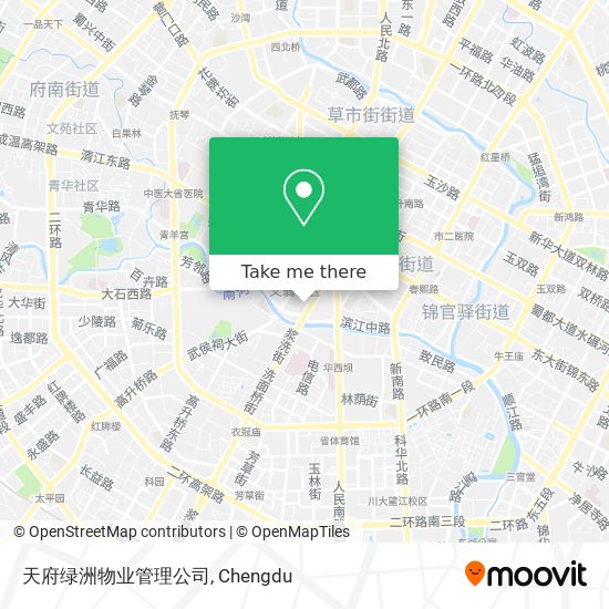 天府绿洲物业管理公司 map