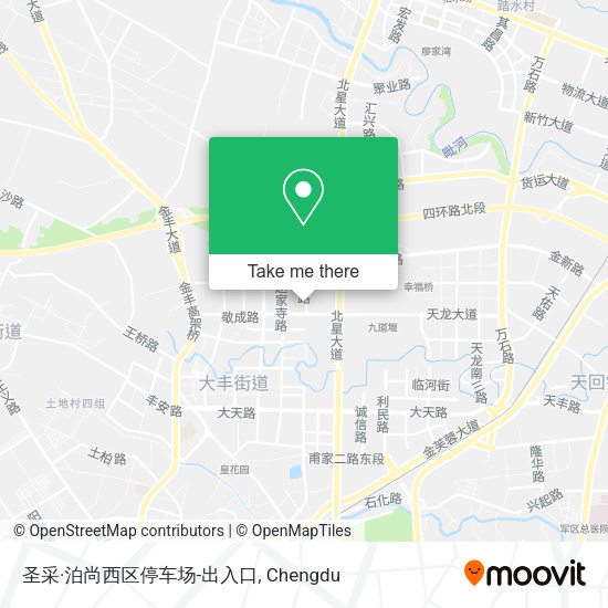圣采·泊尚西区停车场-出入口 map