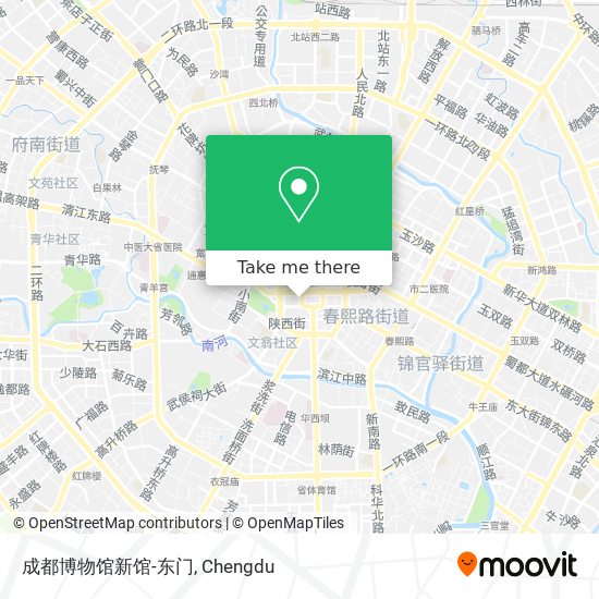 成都博物馆新馆-东门 map