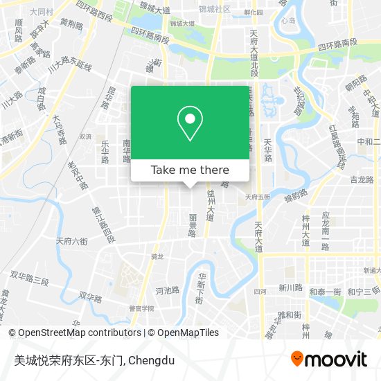 美城悦荣府东区-东门 map