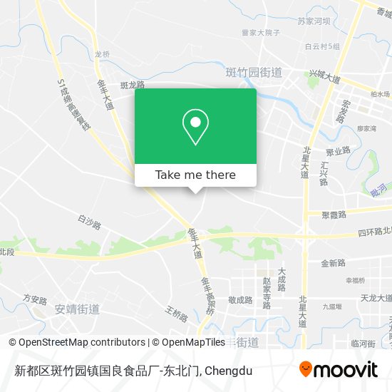 新都区斑竹园镇国良食品厂-东北门 map